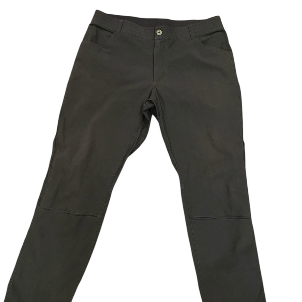 KUHL Green Chinos with Straight Leg and Textured Fabric